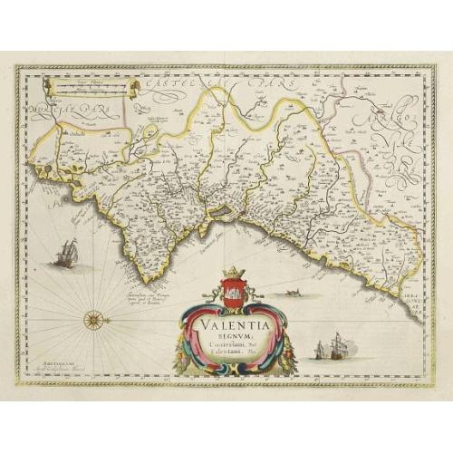 Old map image download for Valentia regnum Contestani, Ptol. Edentani, Plin.