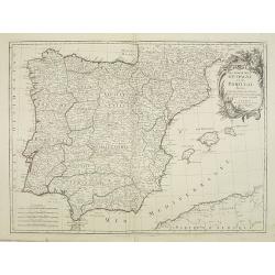 Les Royaumes d'Espagne et de Portugal, divisés Par Grandes Provinces..