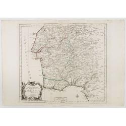 [2 maps] Partie Septentrionale.. Partie Meridionale du Royaume de Portugal..