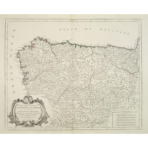 Old map image download for Partie Septentrionale de la Couronne de Castille..