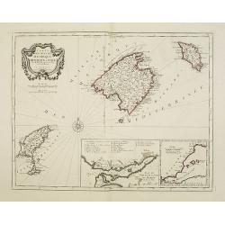 Carte des Isles de Majorque, Minorque, et Yvice..