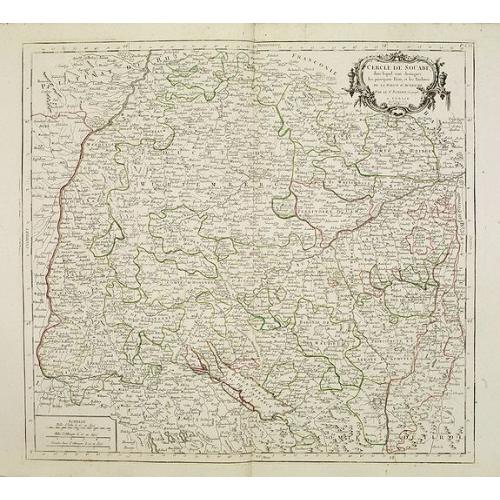 Old map image download for Cercle de Souabe.. les enclaves de la Maison d'Autriche.
