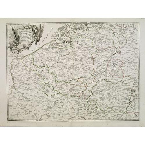 Old map image download for Partie meridionale des Pays Bas.. Cambrefis et Artois.