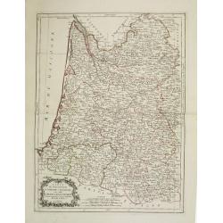 Carte des Gouvernements de Guienne et Gascogne, avec celui de Bearn et basse Navarre. . .