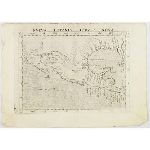 Old map image download for Nueva Hispania tabula nova.