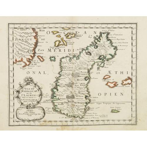 Old map image download for Isle de Madagascar. . .