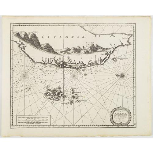 Old map image download for l'Isle de Formosa ou sont exactement marquez les bancs de Sables . . .