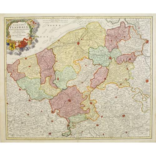 Old map image download for Comitatus Flandriae. . .