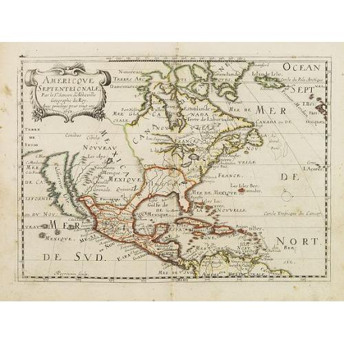 Old map image download for Americque Septentrionale. . .