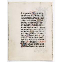 Handwritten leaf on vellum.