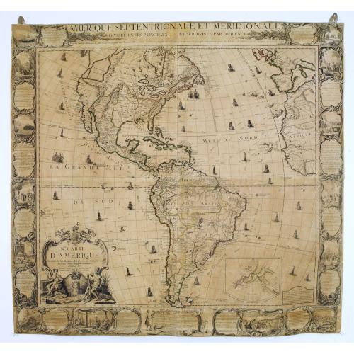 Old map image download for Matching set of four wallmaps of America, Asia, America, Europe.