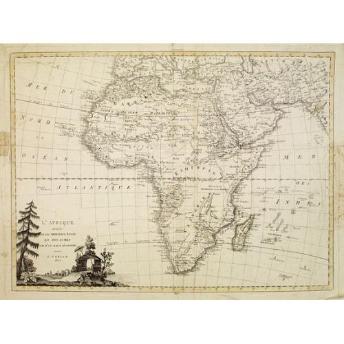 Old map image download for L'Afrique divisée en ses principaux Etats et Royaumes.