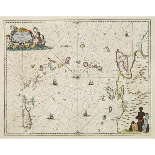 Old map image download for Insula S.Iuan de Puertorico caribes vel Canibasun insulae.