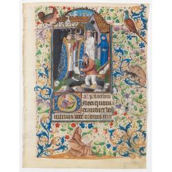 Miniature of a burial scene.