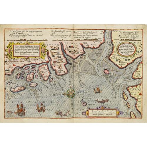 Old map image download for Descriptio ditionum littoralium maris Germanici, videlicet, Eijderstadij, Dithmarsiae. . .