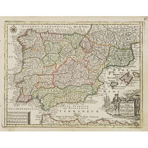 Old map image download for Novillinta et accura tilsnia Regnorum Hispaniae et Portugalliae. . .
