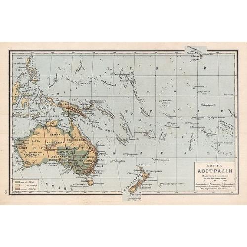 Old map image download for [Pacific ocean with Australia and New Zealand]