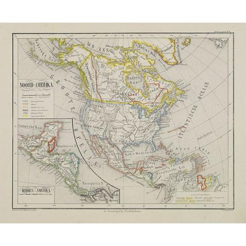 Old map image download for Noord-Amerika.