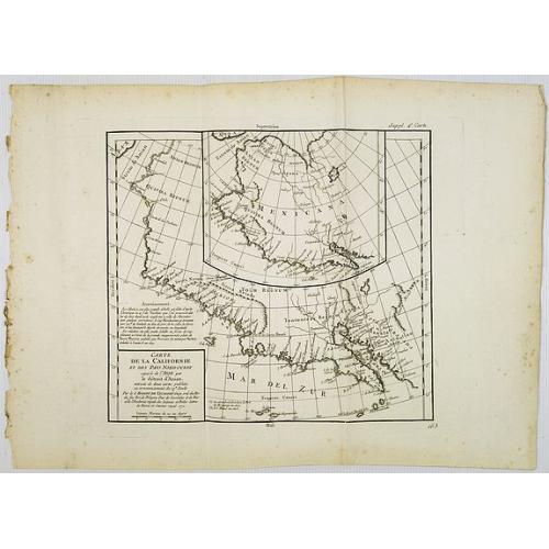 Old map image download for Carte de la Californie et des Pays Nord-Ouest. . . 4de Carte.