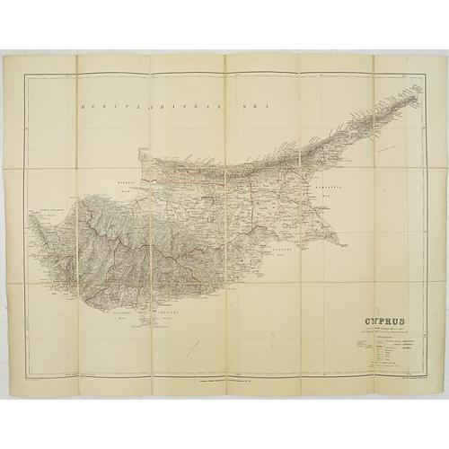 Cyprus. / London Atlas map of Cyprus.