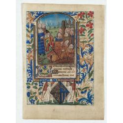 Miniature of Suffrages to the Saints.
