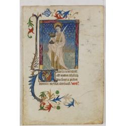 The Poisoned cup of Saint John. [from the Book of Hours in the Suffrages to the Saints].
