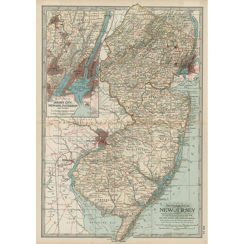 The Century Atlas. New Jersey. . .
