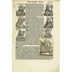 [Text page with Kings and Popes, folio CXLVIII ].