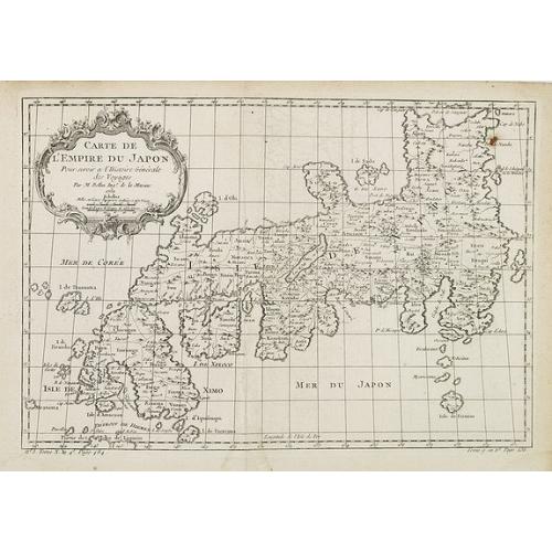 Old map image download for Carte de L'Empire du Japon.