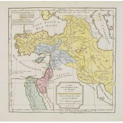 Carte des Premiers Ages du Monde. Géographie Ecclésiastique de la Turquie, d'Asie et de la Perse.