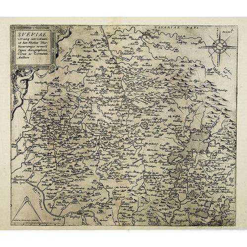 Old map image download for Sueviae utriusq cum Germaniae tum Rhetiae. . .