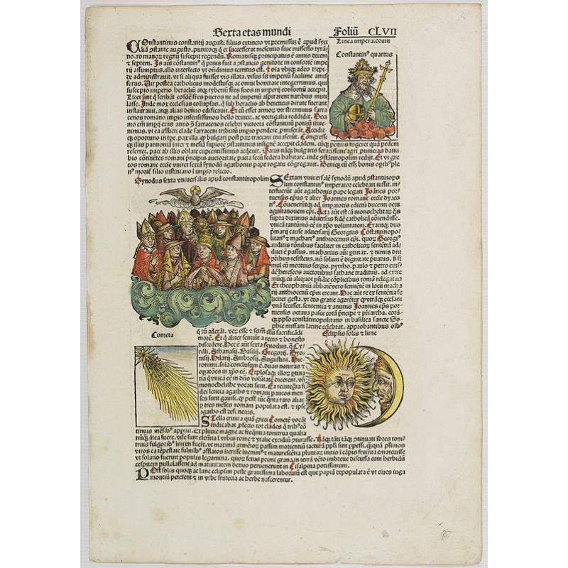 [Text page with Martyrs. Terta Etas Mundi. Foliu. CLVII ].