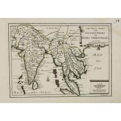 Les Vrays Indes dits Grands Indes ou Indes Orientales Par N. de Fer. Geographe de Sa Majeste Catoliques et de Monseigneur le Dauphin.