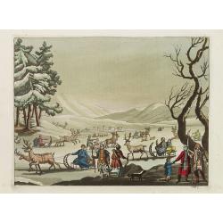 [ Tunguses leaving their winter encampment ].
