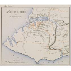 Expédition de Crimée. 1854 Plan de Sébastopol.