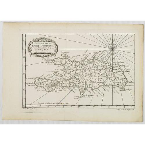 Old map image download for Carte de L'Isle de Saint Domingue. . . (Haïti)