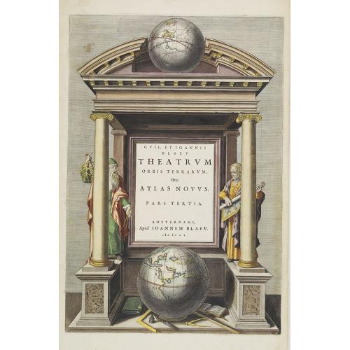 Old map image download for [Title page] Theatrum orbis Terrarum sive Atlas Novus pars Tertia.