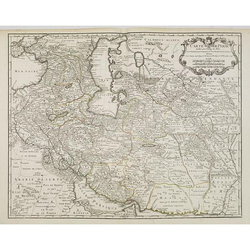 Carte de Perse dressée pour l'usage du Roy. . .