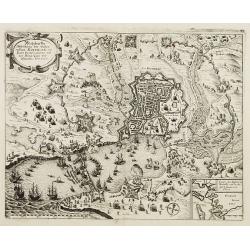 Wahrhaffte Abbildung der Vesten Statt Rochelle, mit Ihren Fortificationen, und dem Königl. Läger und Schantzen Anno 1627. Obsidio Rupellae.