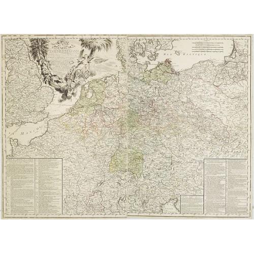 Old map image download for Carte D'Allemagne: Pour Servir A L'Intelligence De L'Histoire De La Guerre Entre Roys de France et D'Angleterre; Entre le Roy de Prusse et L'Impératrice Reine, L'Electeur De Saxe, L'Empire, La Suede, Et La Russie.