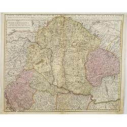 Carte particuliere de la Hungarie de la Transivanie de la Croatie et de la Sclavonie. . .