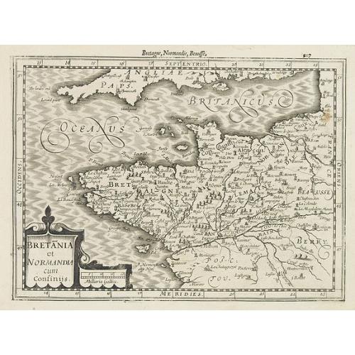 Old map image download for Bretania et Normandia. . .
