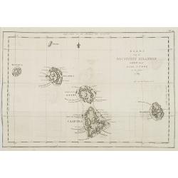 Kaart van de Societeit Eilanden ontdekt door Luit. J. Cook in het jaar 1769. N° 111.
