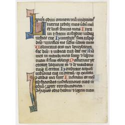 A leaf from 13th century psalter.