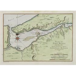 Plan du Port Royal dans l'Acadie, Appelé Aujourd' par les Anglois Annapolis Royal.