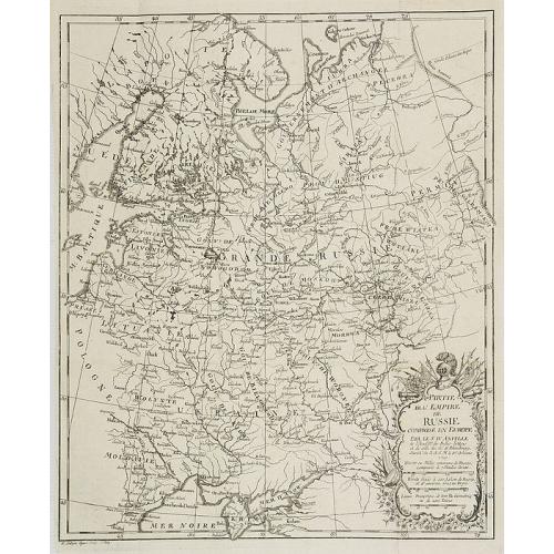 Old map image download for Partie de l'Empire de Russie comprise en Asie par le Sr. D'Anville. . .