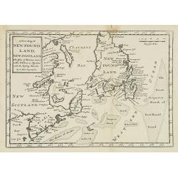 A new map of New Foundland, New Scotland. The Isles of Breton, Antocoste, St. Johns. . .