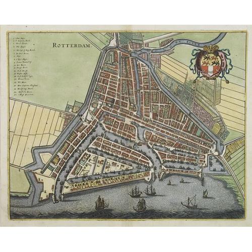 Old map image download for Rotterdam.
