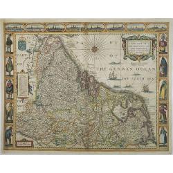 A new mape of Ye XVII Provinces of Low Germanie.