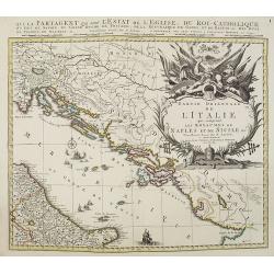 Partie orientale de L'Italie qui comprend les Royaumes de Naples et de Sicile. . .